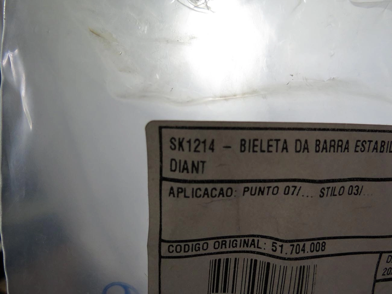 BIELETA DIANTEIRA FIAT 500 07/ - ARGO 17/ - BRAVO 11/16 - CRONOS 18/ - LINEA 09/17 - PUNTO 08/17