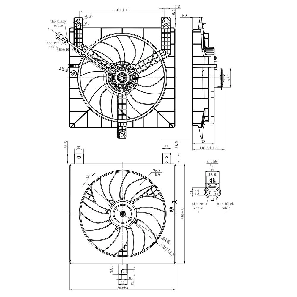 ELETROVENTILADOR RENAULT KWID 2017/2023