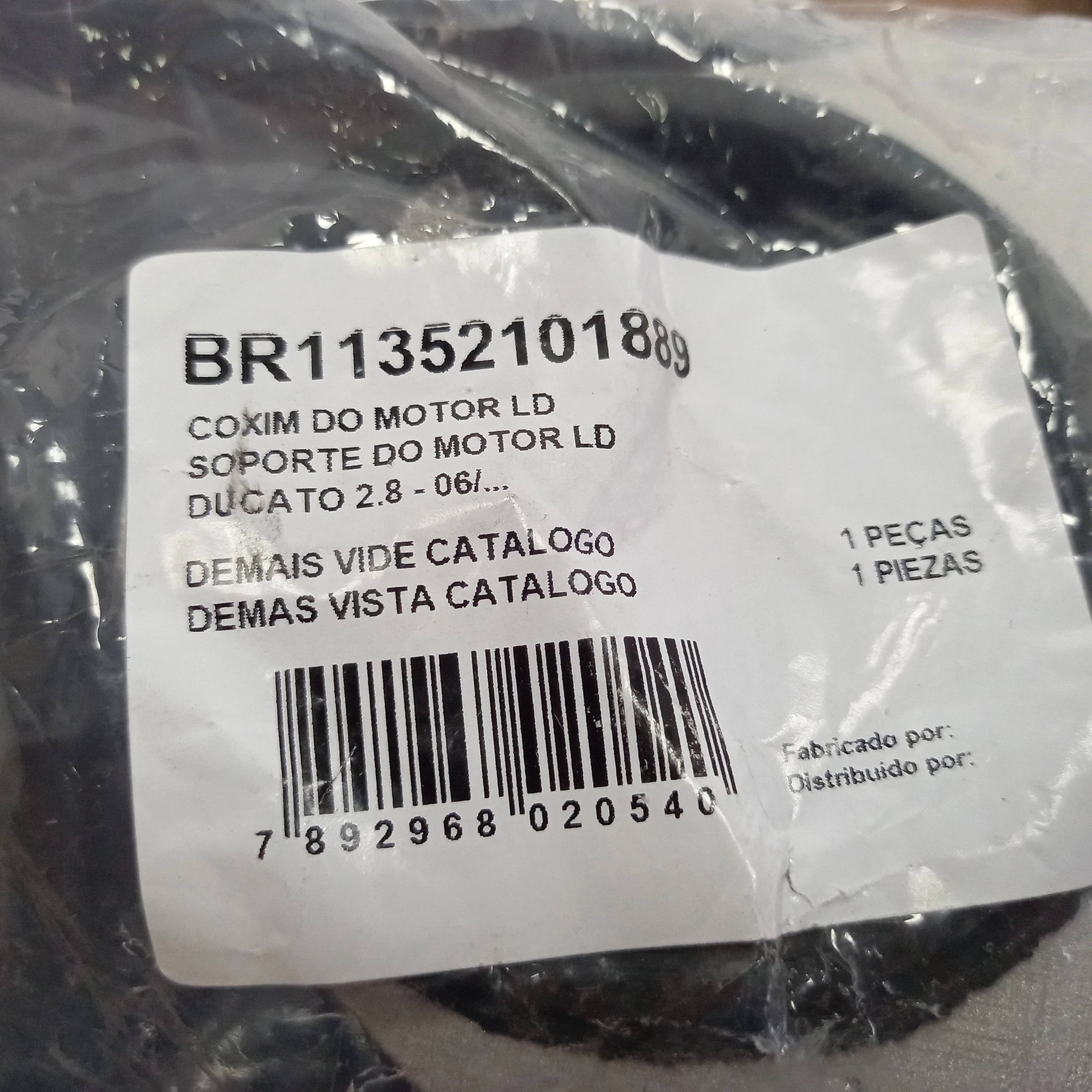 COXIM DO MOTOR DIREITO FIAT DUCATO 2.8 2006/2017