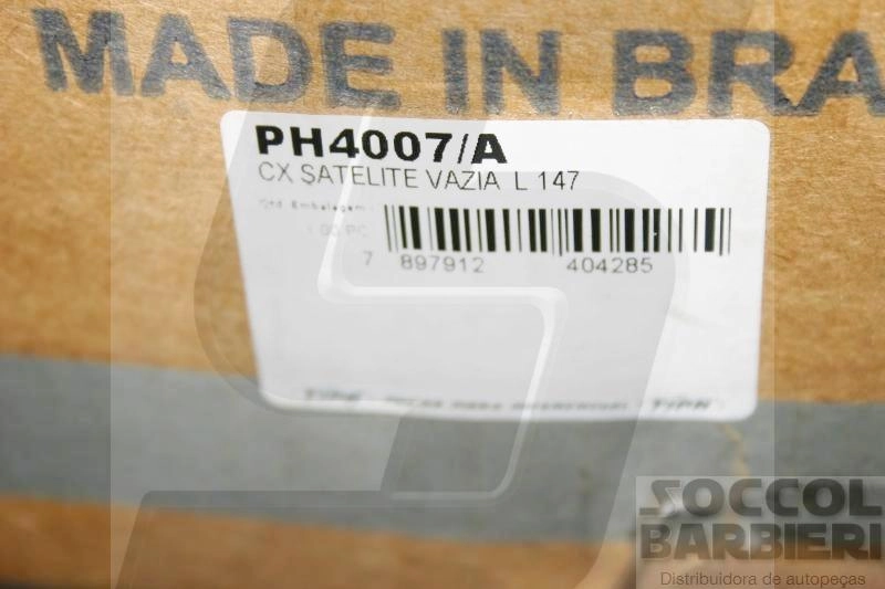 CAIXA SATÉLITE VAZIA EIXO BRASEIXOS L147 SATELITE FORD F-11000/22000 GM A/C/D-60 84/89 VW 11.130/12.140/13.130