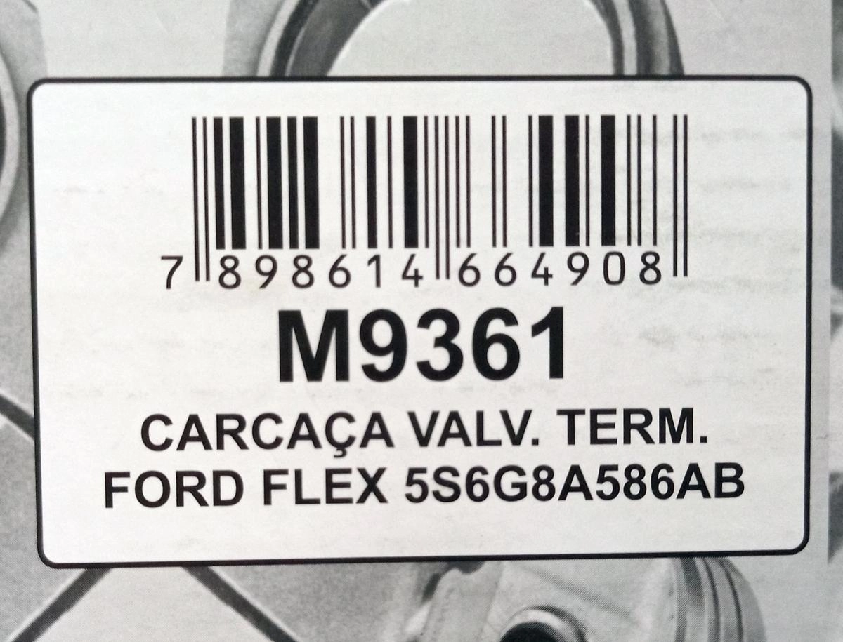 CARCACA ALUMINIO COM VALVULA TERMOSTATICA/SENSOR FORD NOVO FIESTA 06/14 - ECOSPORT 06/12 - FLEX