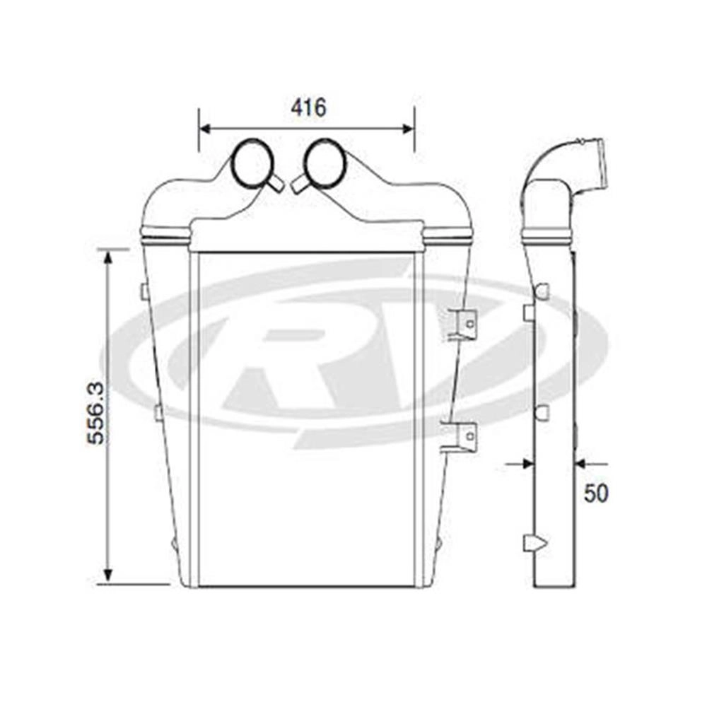RADIADOR COM RESERVATÓRIO FIAT PALIO 1.0 8V 96/00 - SIENA 1.0 16V FIRE 01/02 - SEM AR CONDICIONADO