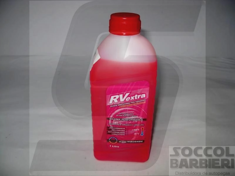 ADITIVO CONCENTRADO ORGANICO P/RADIADOR - 1 LITRO - P/241.000 KMS OU 5 ANOS ROSA - 12