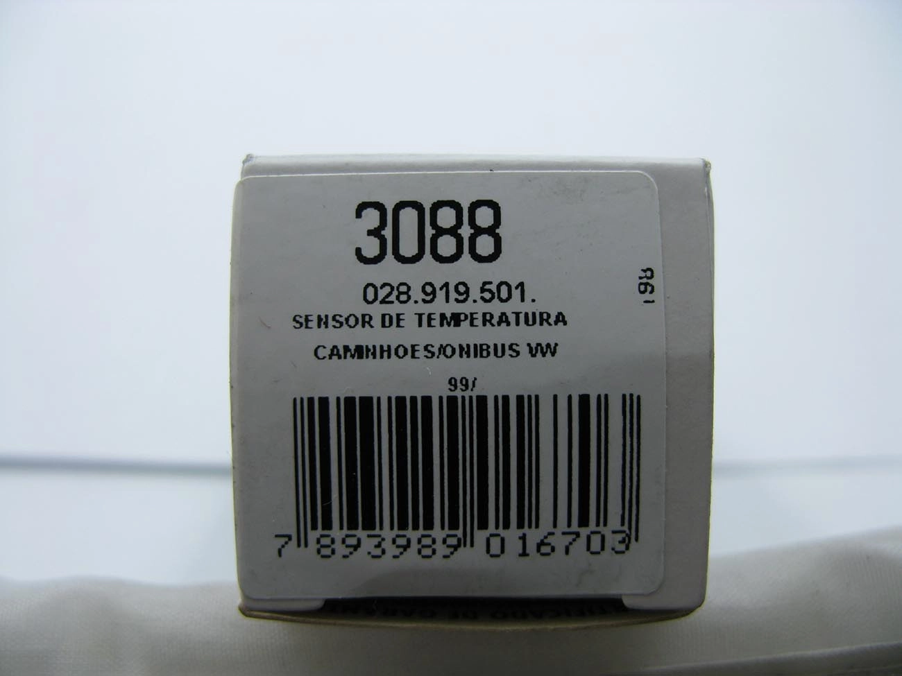 SENSOR TEMPERATURA ÁGUA PARA INDICADOR PAINEL PRETO VW GOL/PARATI/SAVEIRO/SANTANA 2000/