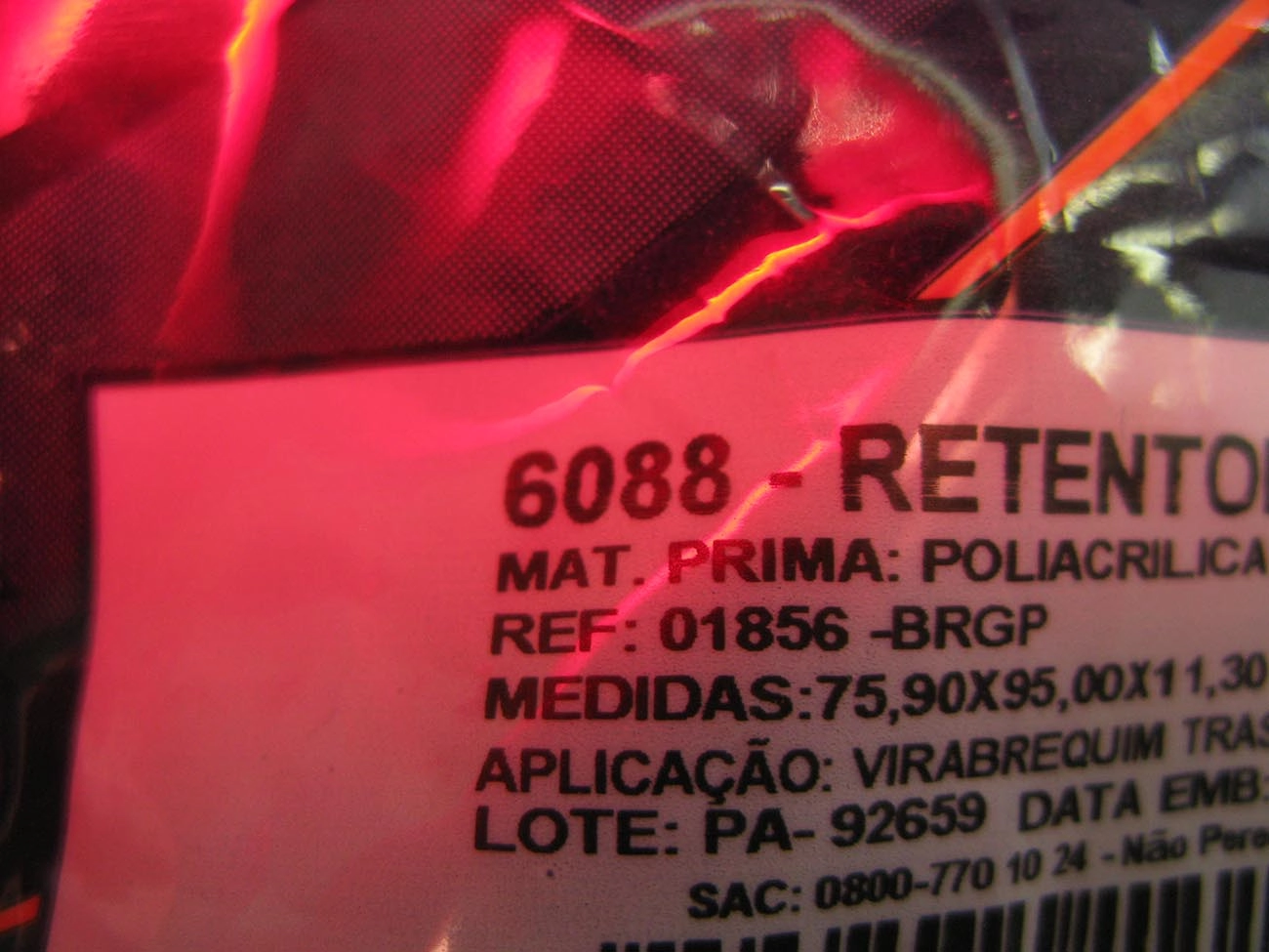 RETENTOR MOTOR TRASEIRO GM CHEVETTE/CHEVY 1.0/1.4/1.6