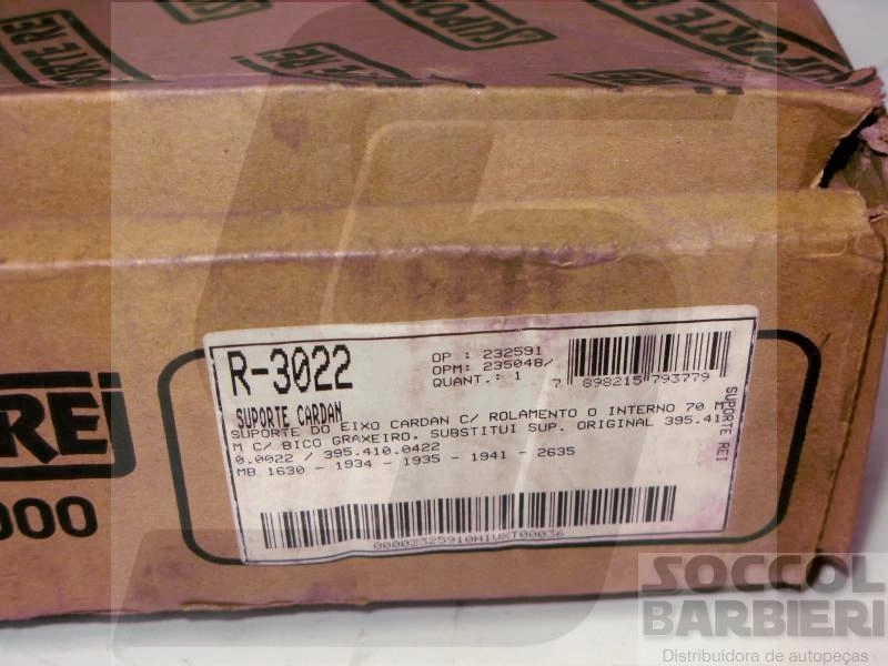SUPORTE DO CARDAN MB 1630/1934/1935/1941/2635 - COM ROLAMENTO 70MM