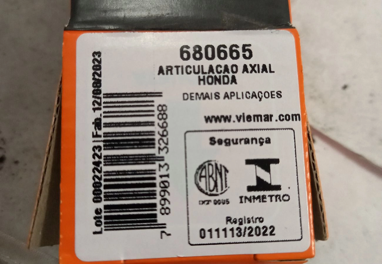 BARRA AXIAL DIREITA/ESQUERDA DIREÇÃO ELÉTRICA HONDA CIVIC 2016/2022