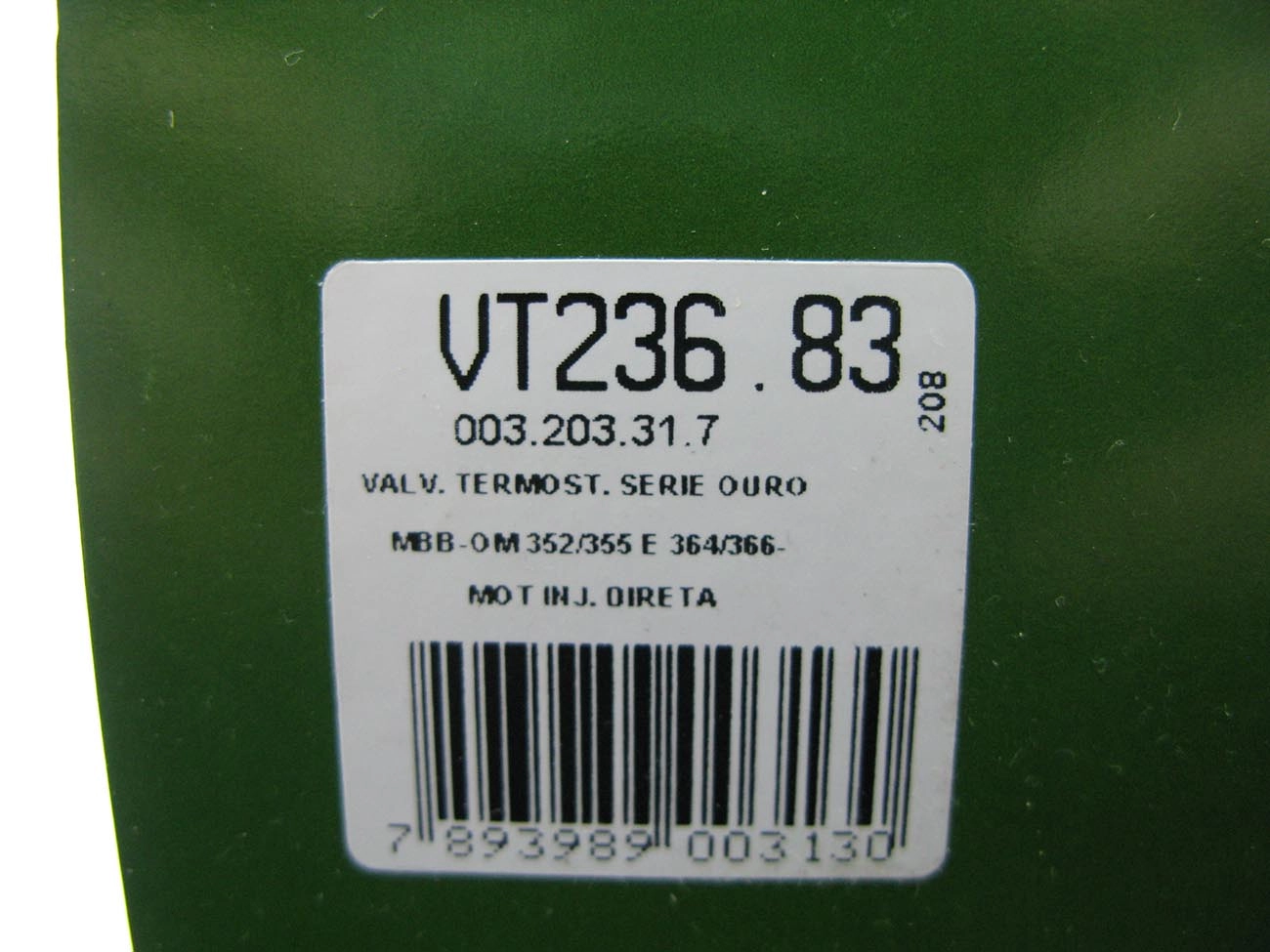 VÁLVULA TERMOSTÁTICA SÉRIE OURO PARA MOTORES DIESEL MB 709/712/812/912/914/1114/1214/1418/1620
