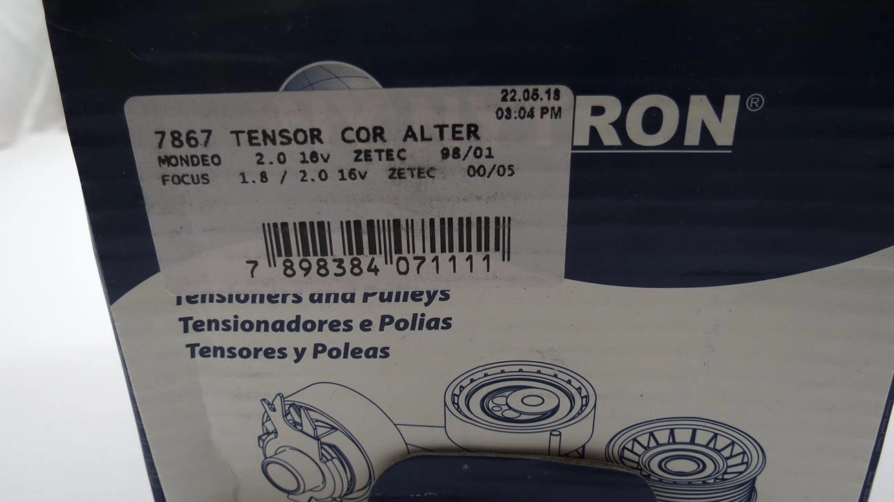 TENSOR CORREIA ALTERNADOR FORD FOCUS 1.8/2.0 2000/2005 - MONDEO 2.0 98/2001 ZETEC
