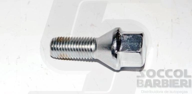 PARAFUSO RODA ESPORTIVA CROMADO 12X1.5X27 GM MONZA/KADETT 94/ 12X15X27 CHAVE 17