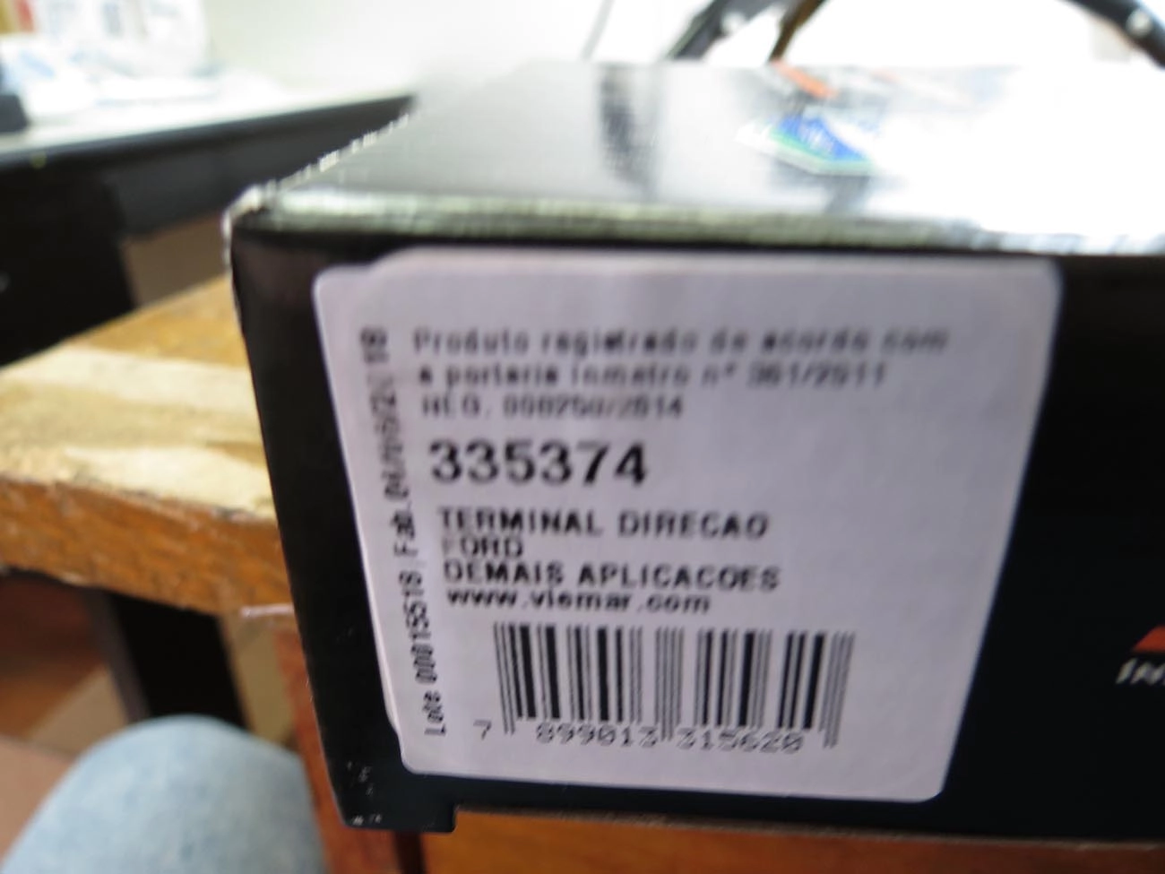 TERMINAL DIREÇÃO DIREITO/ESQUERDO FORD TRANSIT 09/14
