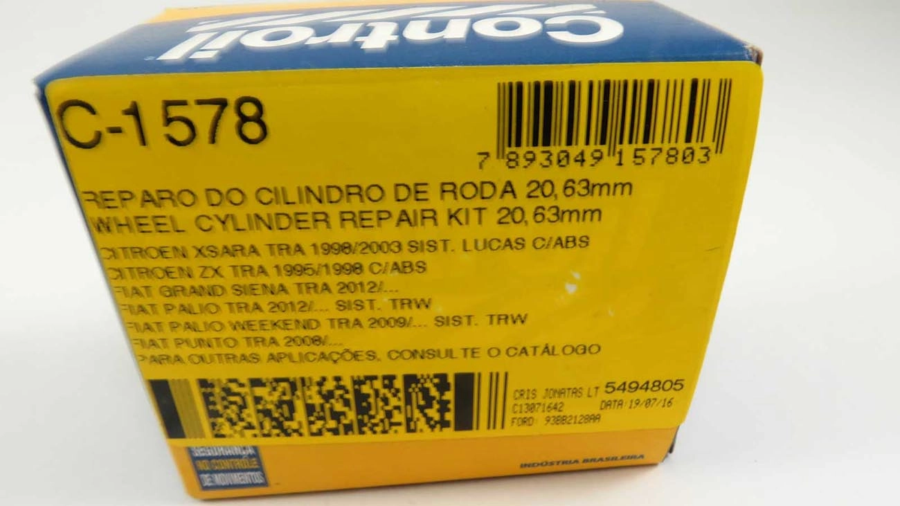 REPARO CILINDRO RODA 20.63MM FORD ESCORT/SW 97/ FOCUS 01/ MONDEO 94/ TRASEIRO