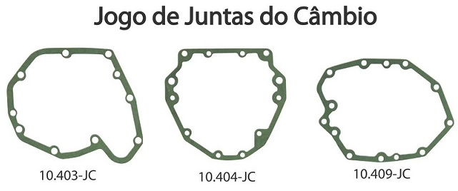 JOGO JUNTAS CAIXA DE CÂMBIO FORD CORCEL/BELINA/DEL REY/PAMPA 4/5 MARCHAS - MOTOR CHT
