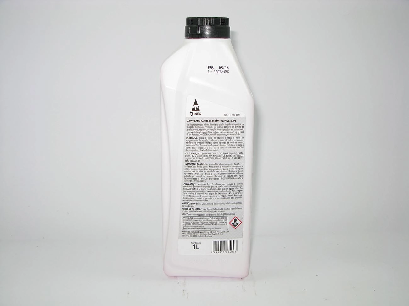 ADITIVO CONCENTRADO ADITECH OT-C  ROSA -  PARA 5 ANOS OU 240.000 KM - EXTENDED LIFE ORGÂNICO