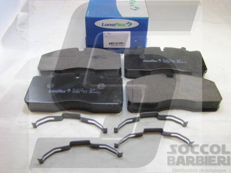 PASTILHA FREIO RODA DIANTEIRA/TRASEIRA MB 812/814 ELETRONICO LO 914 712C 914C 915E