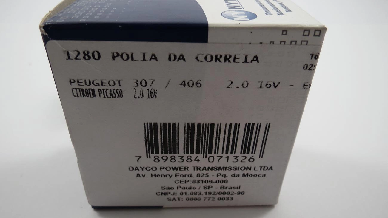 POLIA AUXILIAR CORREIA COMANDO PEUGEOT 307/406 2.0 16V - EW10 - 10.30X60.00X31.00MM