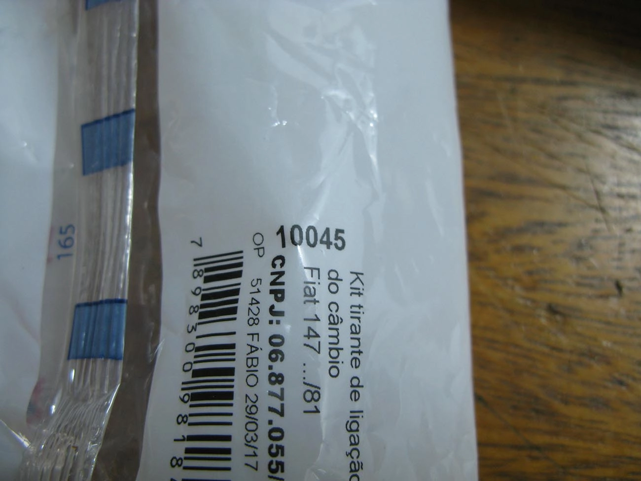 KIT TIRANTE LIGAÇÃO CÂMBIO CAMBIO FIAT 147 1978/1981