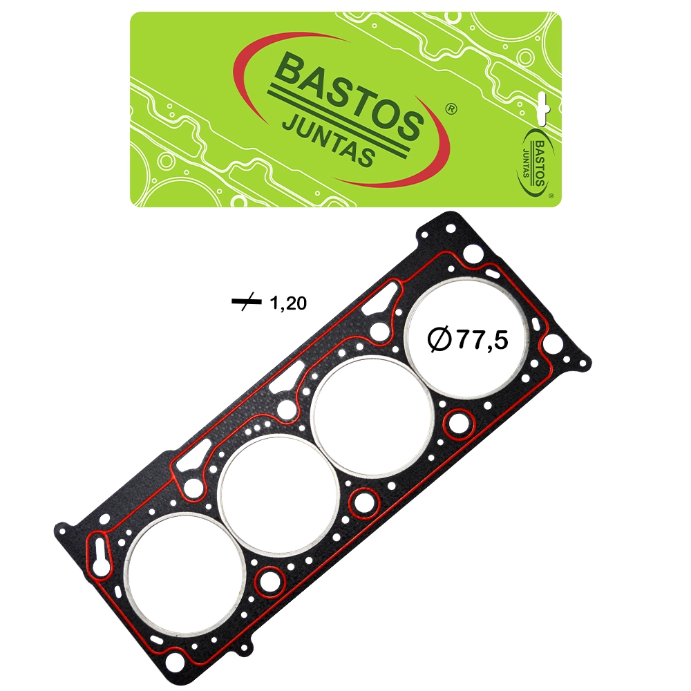 JUNTA CABEÇOTE DE FIBRA 1,20MM VW GOL/VOYAGE/SAVEIRO/FOX/POLO - POWER EA111 1.6 8V - KOMBI 1.4