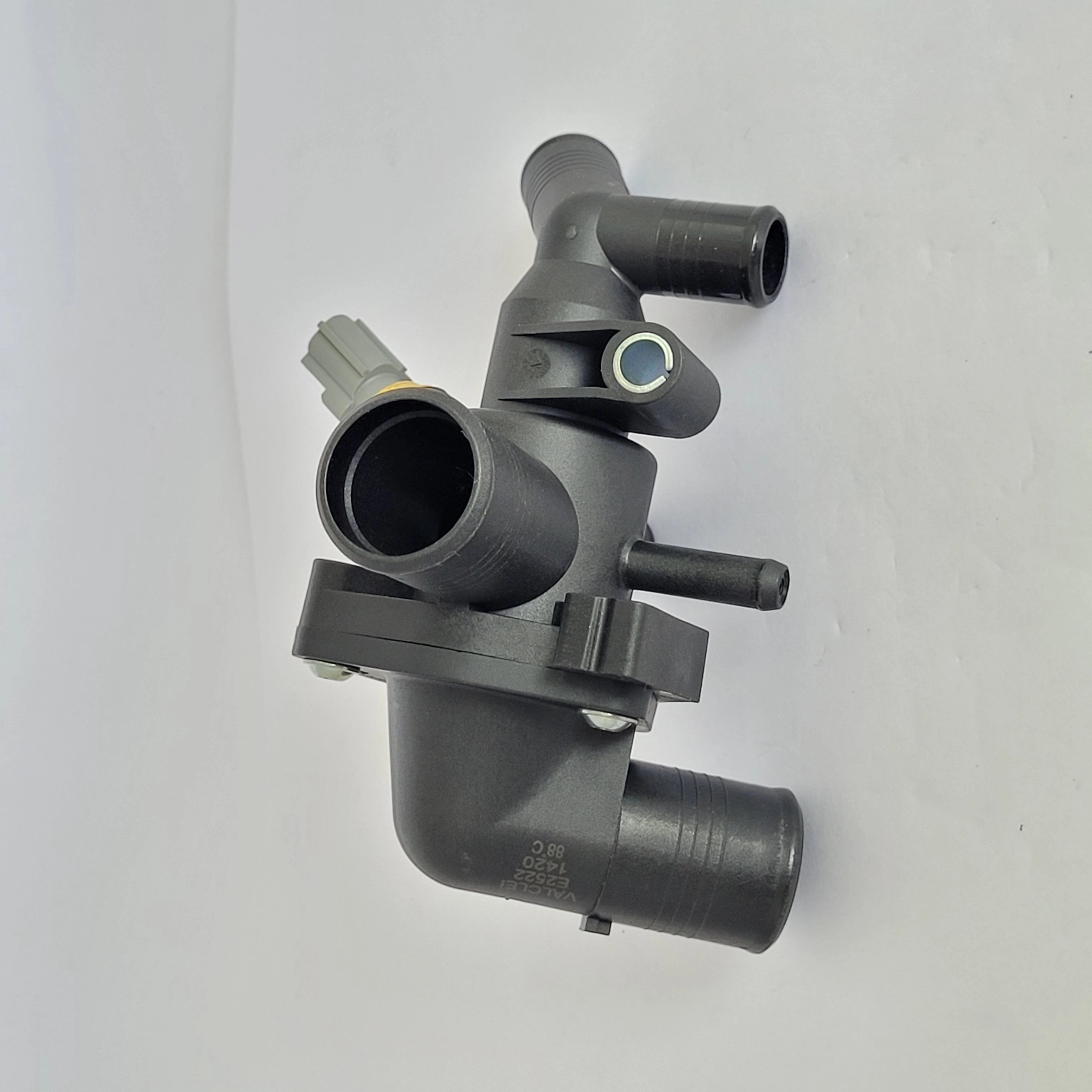KIT VALVULA TERMOSTÁTICA CARCAÇA PLÁSTICA FORD RANGER 2.2/3.2 2012/2017 DURATORQ - COM SENSOR CINZA