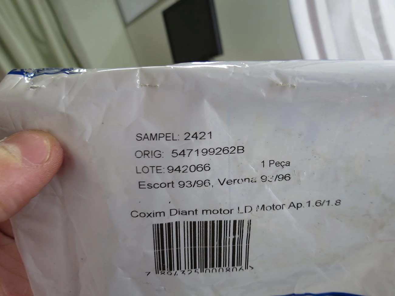 COXIM MOTOR DIANTEIRO DIREITO FORD ESCORT/VERONA VW LOGUS/POINTER - 93/96  AP 1.6/1.8/2.0 - AE 1.6