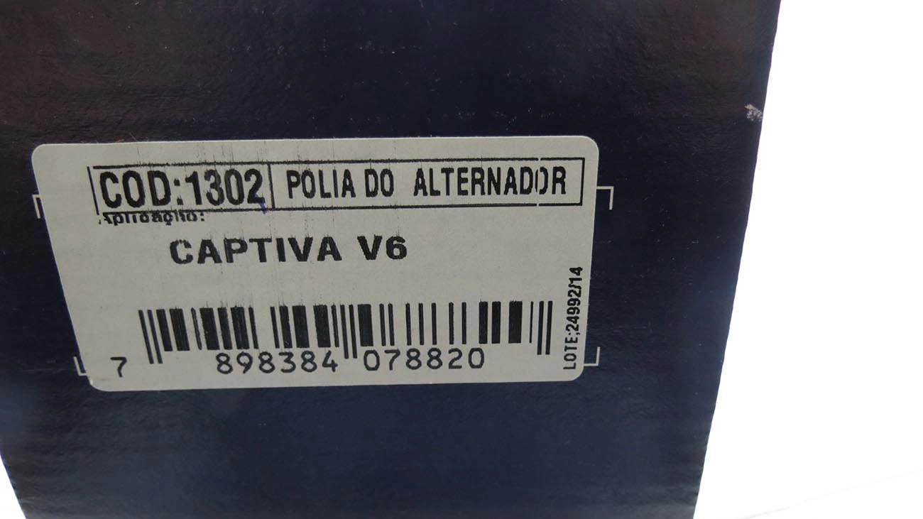 POLIA CORREIA ALTERNADOR GM CAPTIVA V6 TODOS - 70X25,50MM
