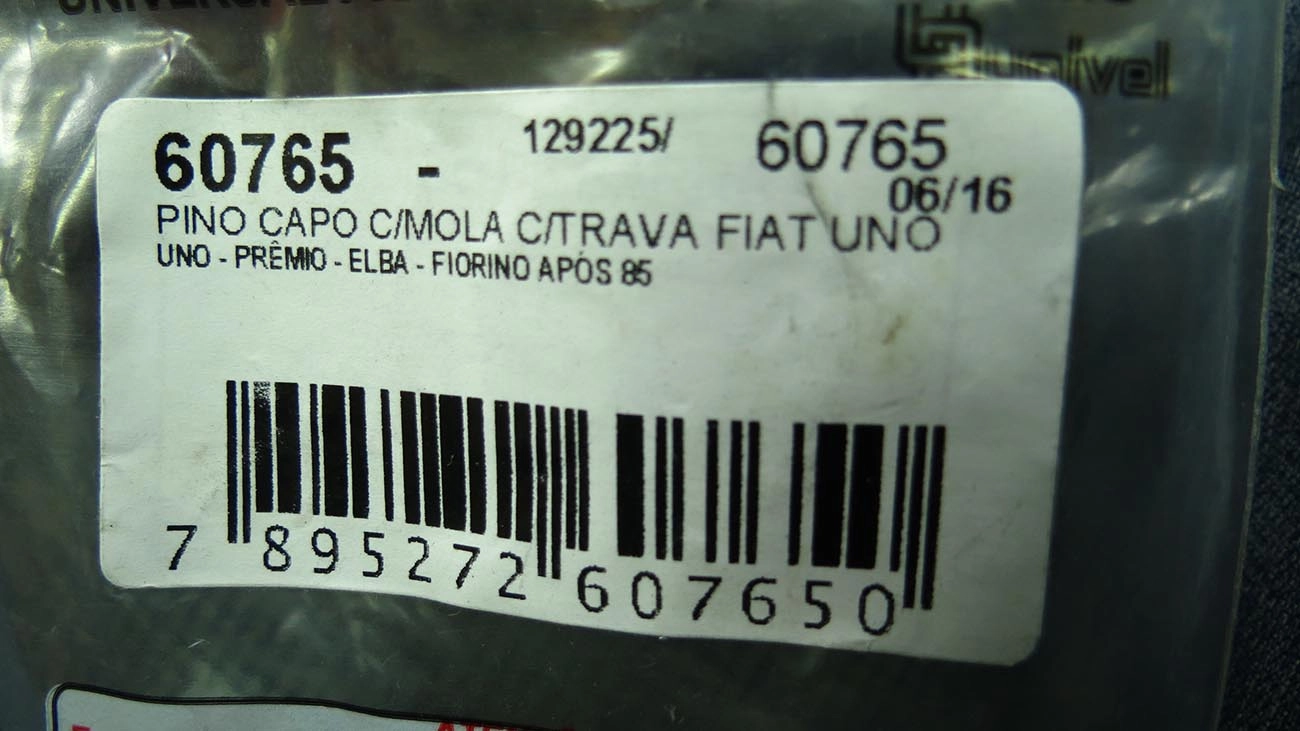 FECHADURA CAPO FIAT UNO/PREMIO/ELBA/FIORINO - TODOS - DIANTEIRO SUPERIOR