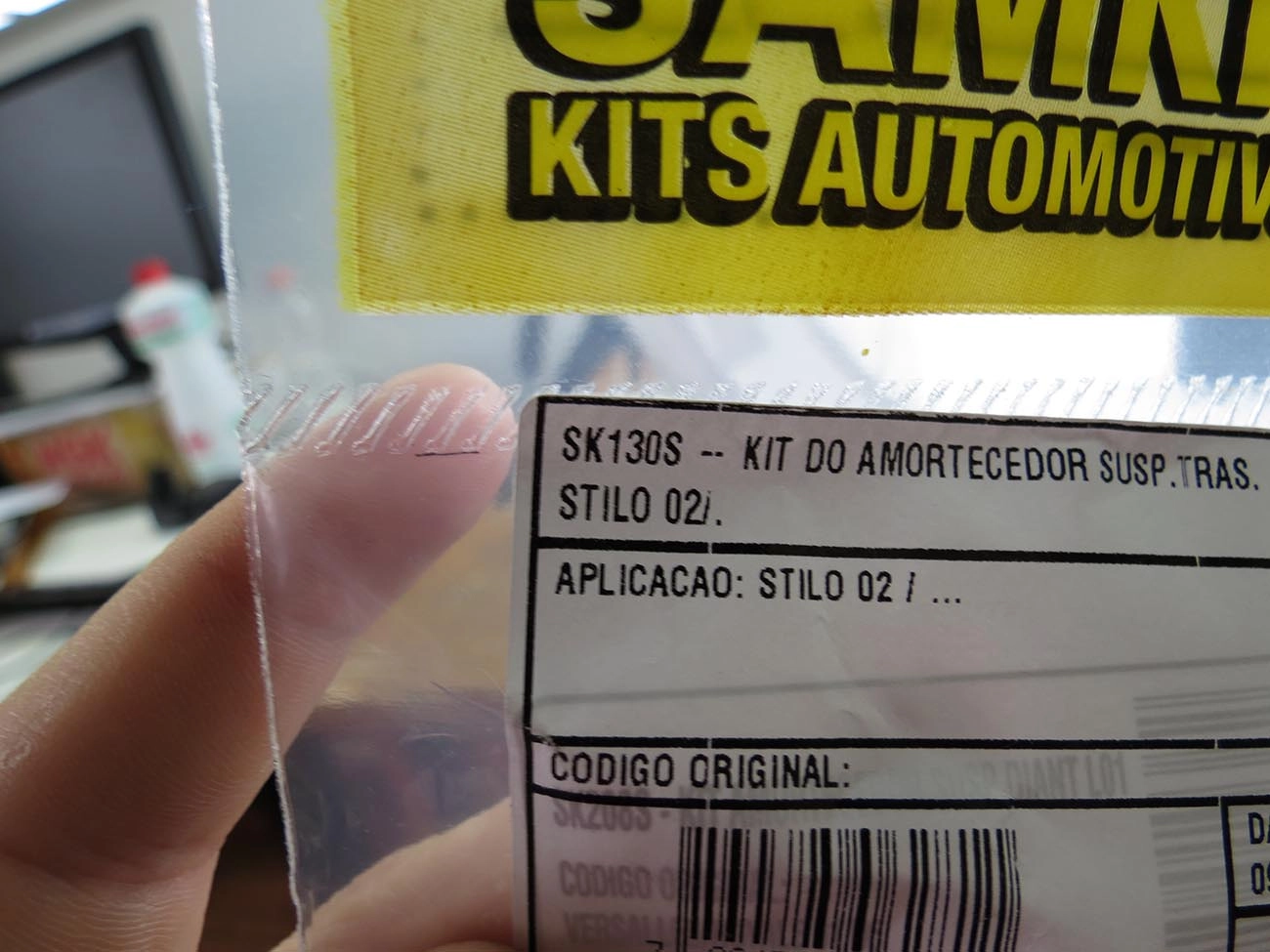KIT AMORTECEDOR TRASEIRO FIAT BRAVO 11/16 - STILO 02/11 - BATENTE E COIFA