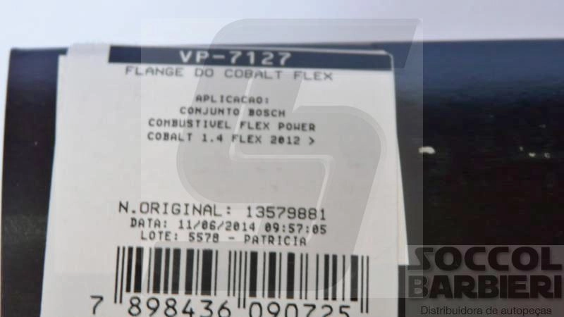 FLANGE BOMBA COMBUSTIVEL GM COBALT 1.4 2012/ - FLEX