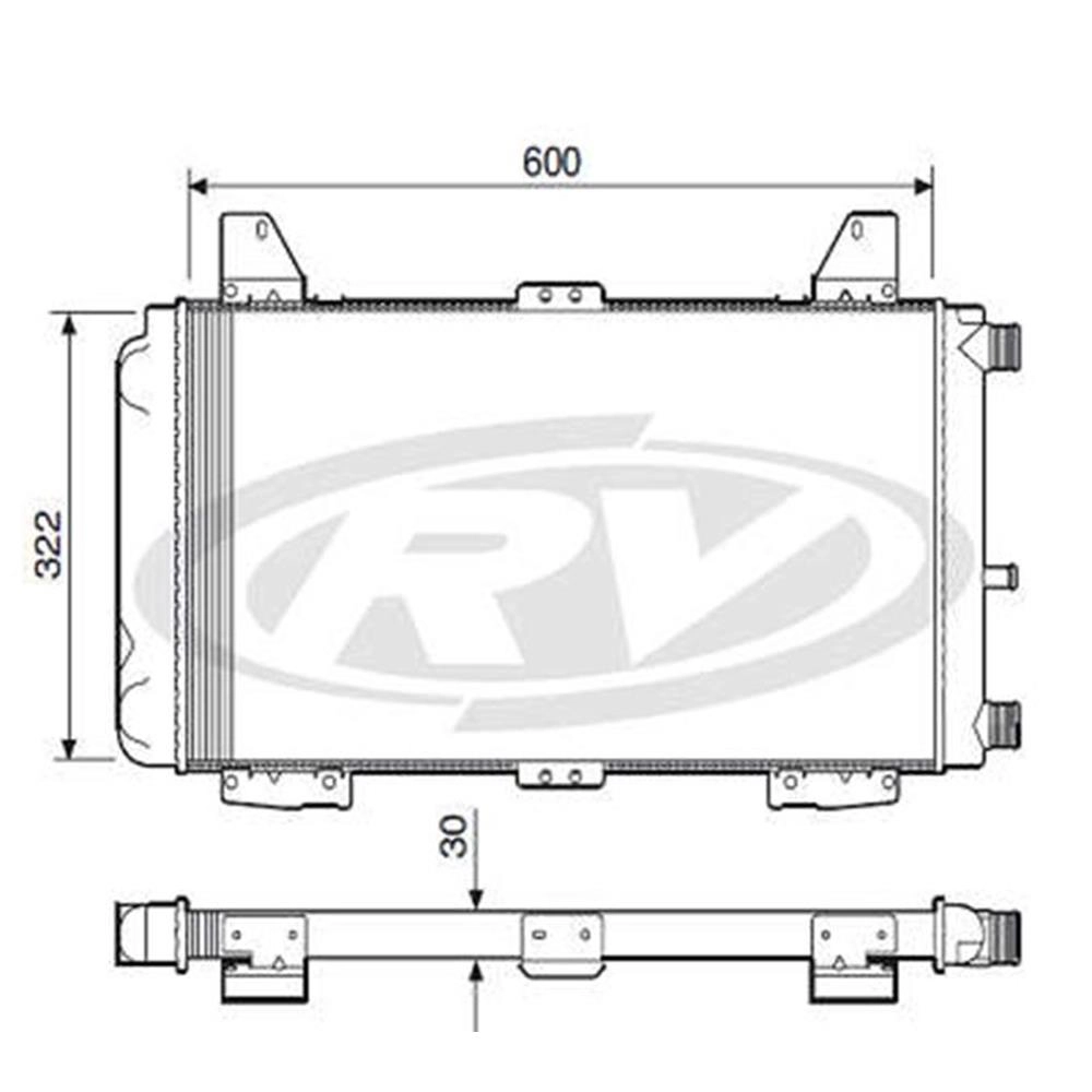 RADIADOR FORD ESCORT 1.6 CHT 1987/1989