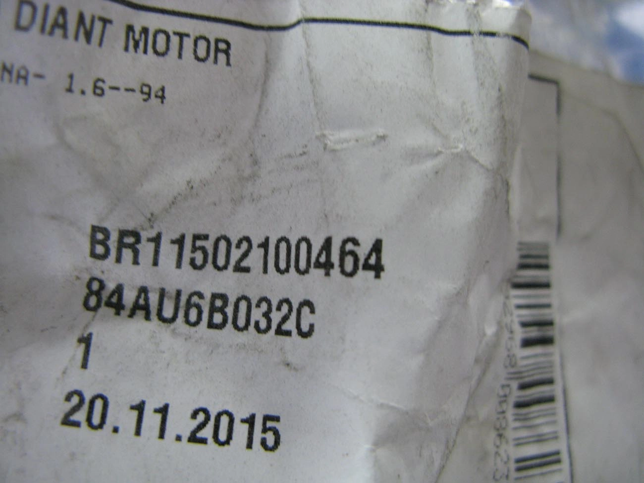 COXIM MOTOR DIANTEIRO ESQUERDO FORD ESCORT/VERONA 1.6 /92 -  ESCORT HOBBY 1.6