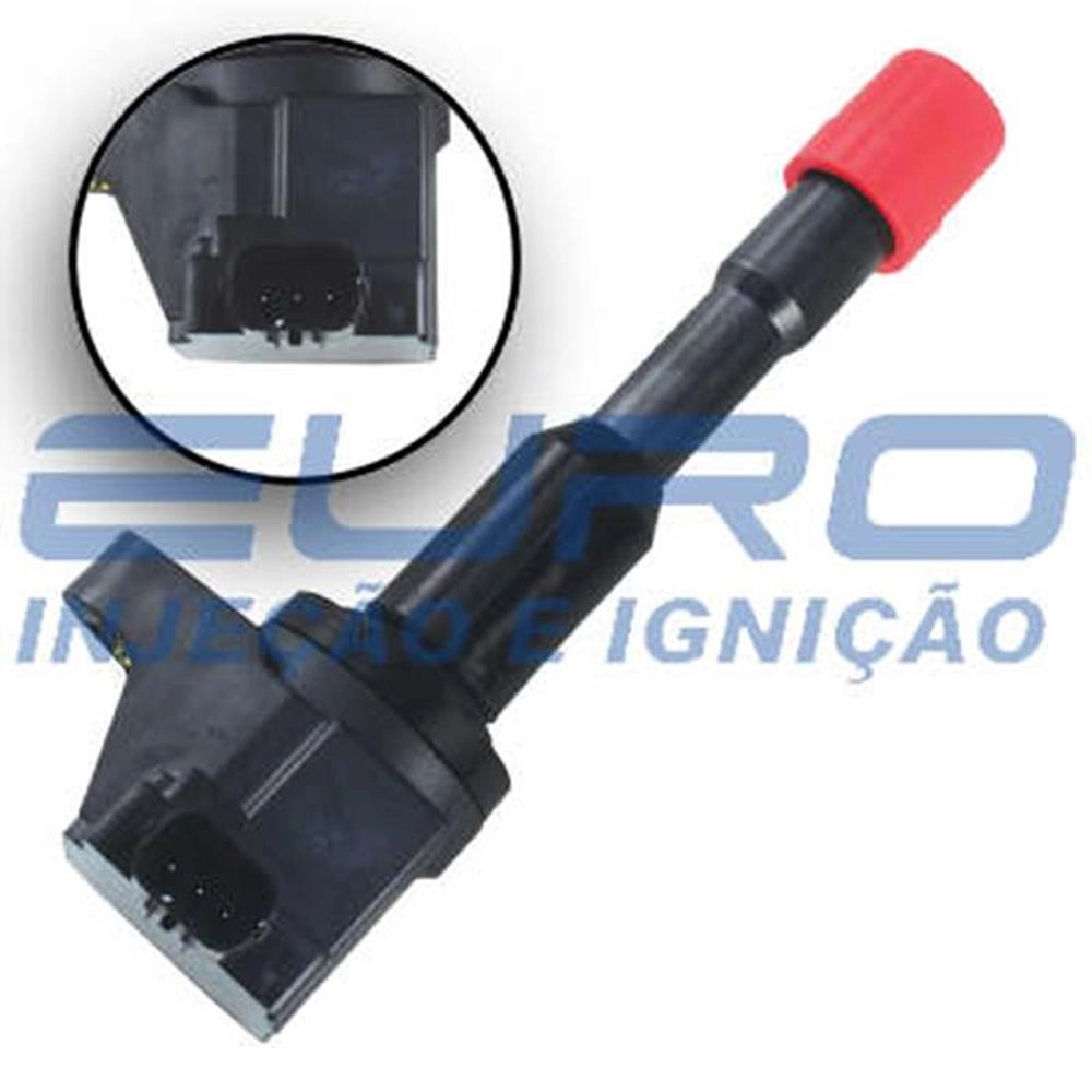 BOBINA DE IGNIÇÃO TRASEIRA CANETA HONDA FIT 1.4 04/08 - FIXAÇÃO LATERAL CONECTOR 3 VIAS