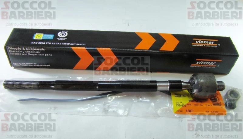 ARTICULAÇÃO/BARRA AXIAL DIREÇÃO HIDRÁULICA TRINTER/MECÂNICA TRW VW APOLLO 90/92 FORD ESCORT/VERONA 84/92 MANUAL/HIDRÁULICO