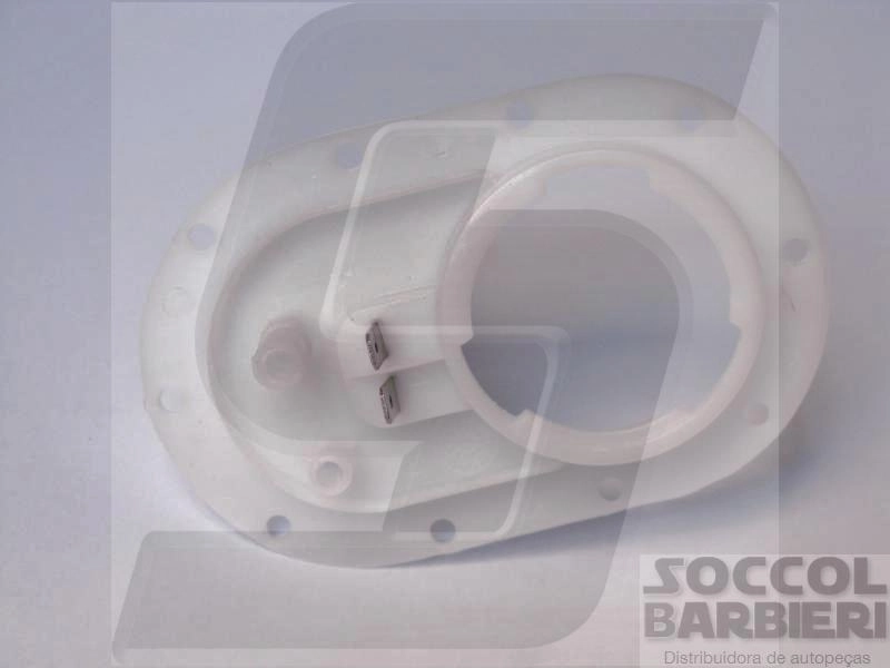 FLANGE BOMBA COMBUSTIVEL FIAT UNO/PREMIO/ELBA/FIORINO 94/98 10 FUROS - ENGATE MANGUEIRA