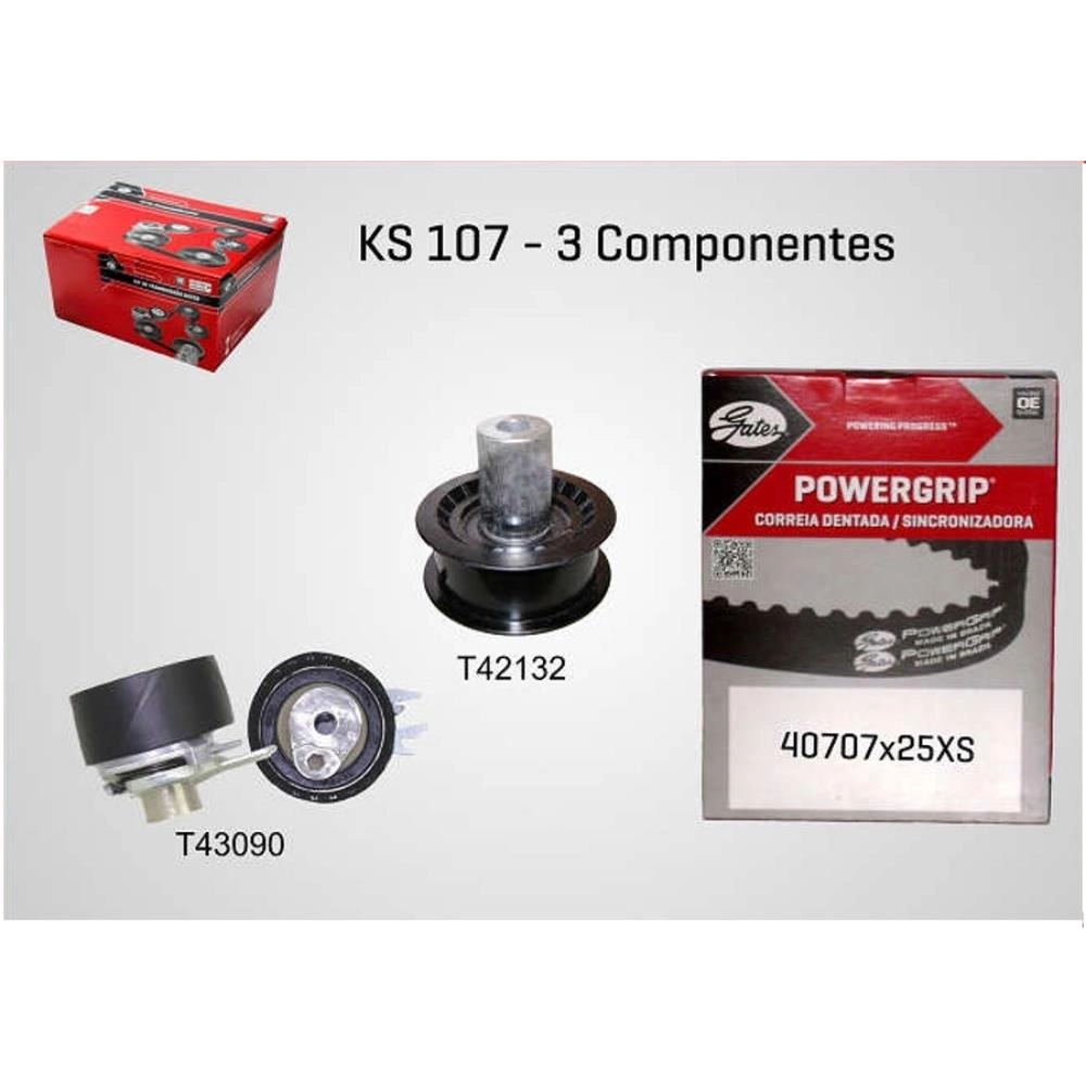 KIT CORREIA COMANDO VW GOL/PARATI/POLO CLASSIC 1.0 16V 97/2001 - SEAT IBIZA 1.0 16V 01/03