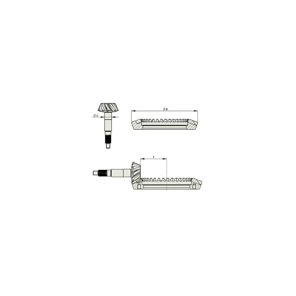 COROA E PINHAO 11X47 GM S-10/BLAZER 2.5 03.97/2002 MAXION 4X2 - DANA 44-3