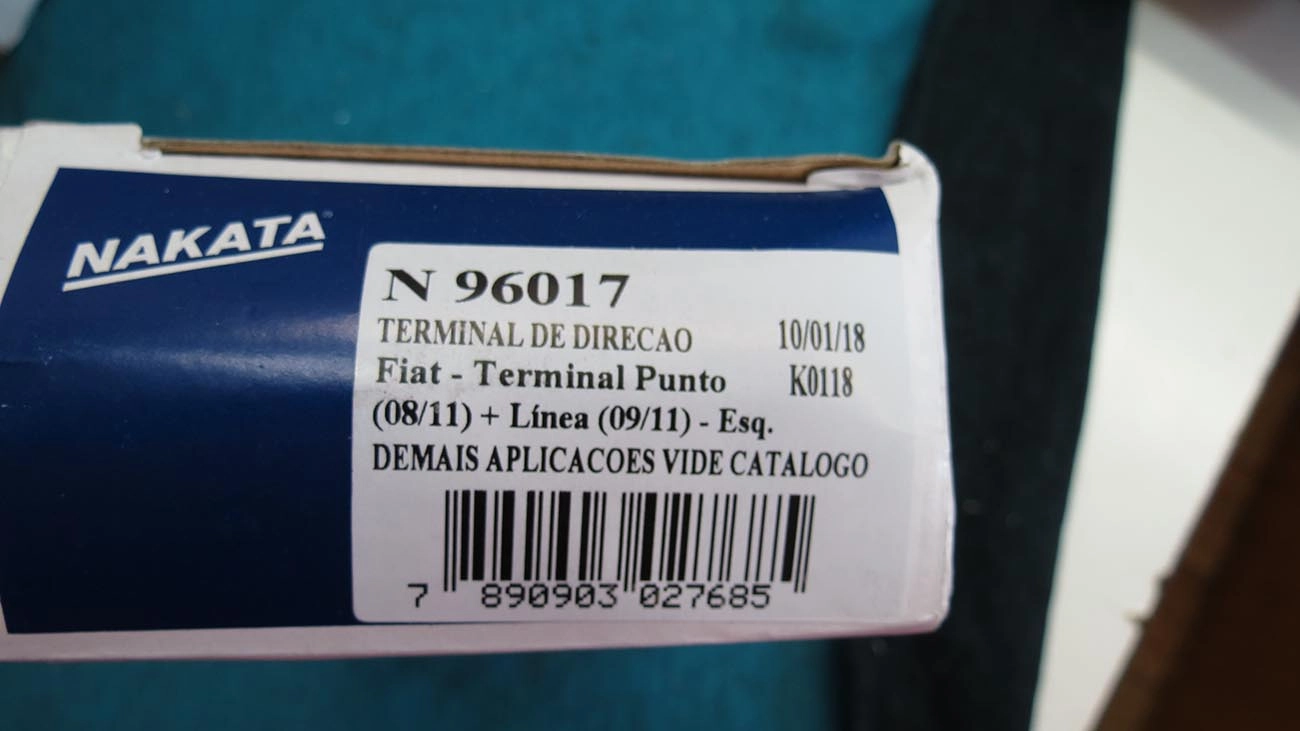 TERMINAL DIREÇÃO ESQUERDO FIAT LINEA 09/17 - PUNTO 08/17 - DIREÇÃO HIDRÁULICA