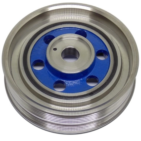POLIA DO VIRABREQUIM - DAMPER - DUPLA 6PK / 4PK - IVECO DAILY 3.0 16V DIESEL C/ AR 2008/... DUCATO 3