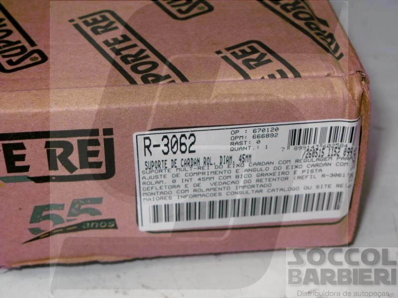 SUPORTE DO CARDAN VW 14.170/14.200/14.210/14.220/16.170/16.210/16.220 - 45MM IMPORTADO