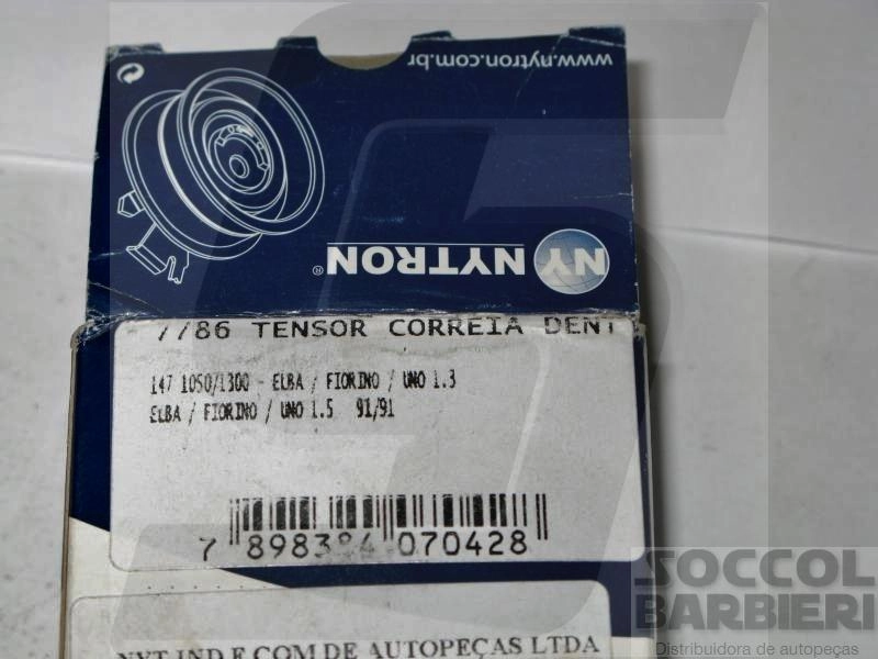 TENSOR CORREIA COMANDO SEM SUPORTE FIAT 147 TODOS - UNO/PREMIO/FIORINO /91 - 8,30X62,50X24,80MM