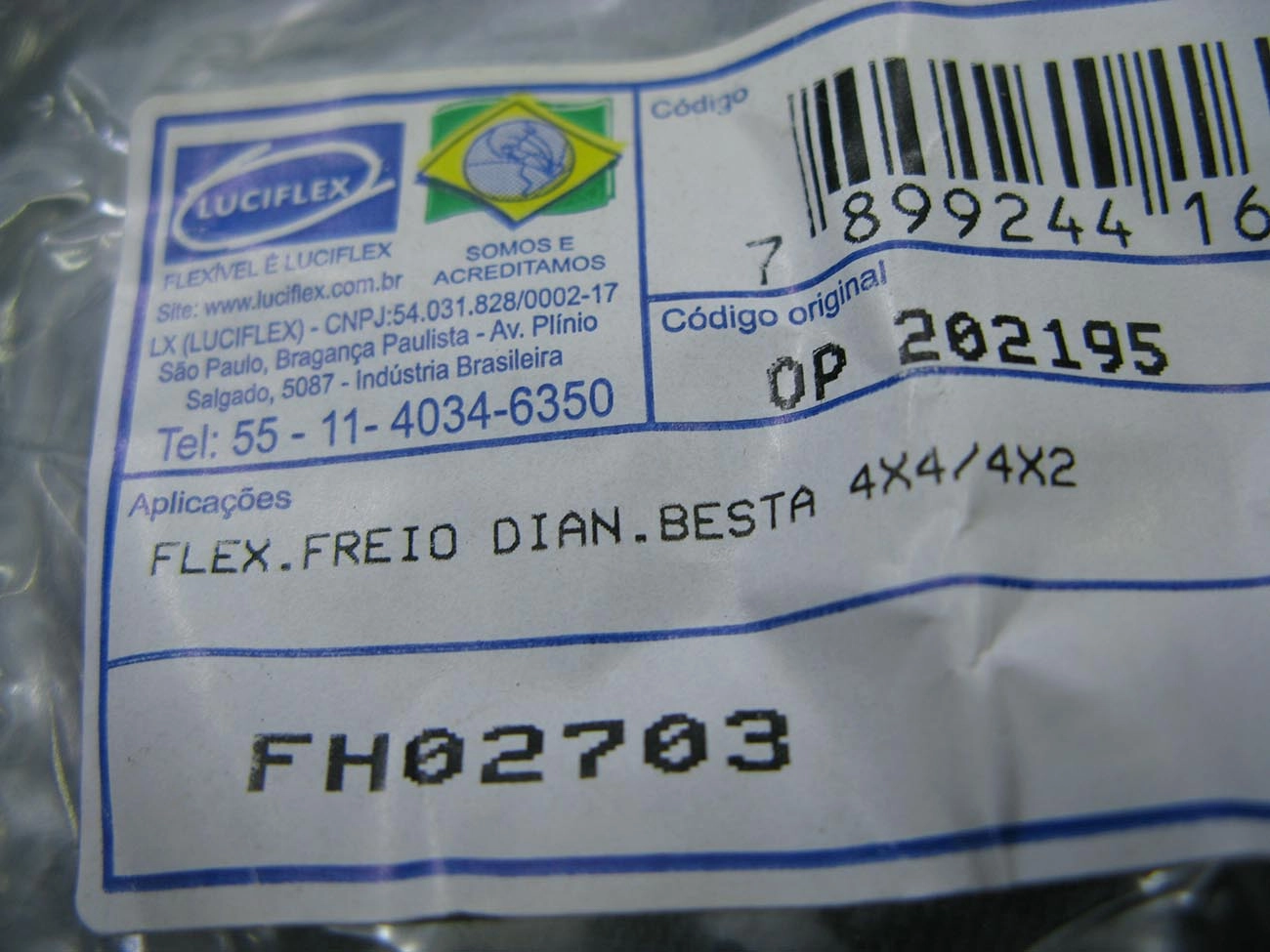 FLEXIVEL FREIO TRASEIRO KIA BESTA