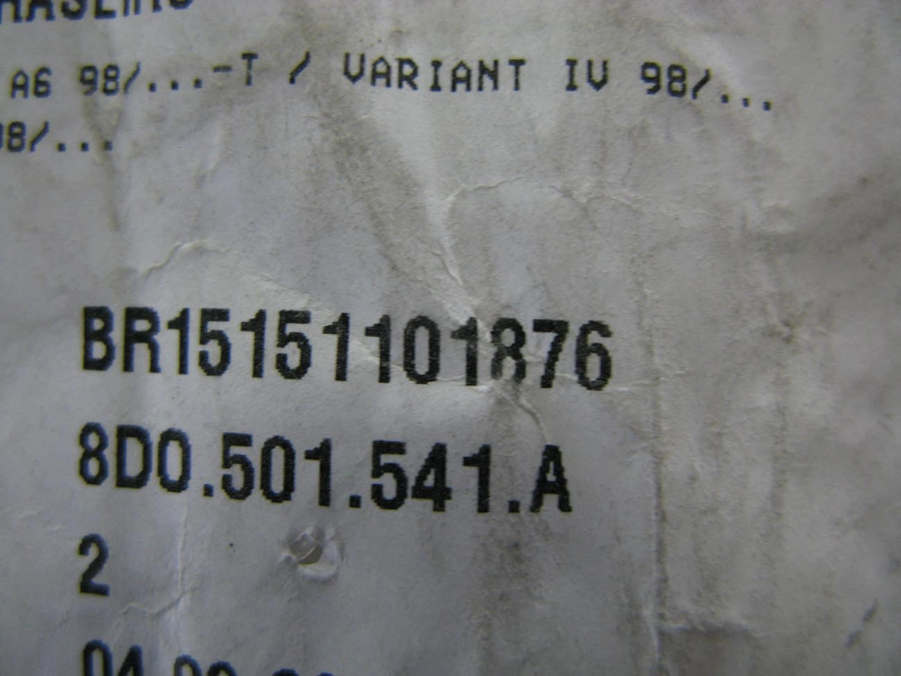 BUCHA EIXO VW PASSAT/VARIANT 98/ - AUDI A4/A6 98/ - TRASEIRO