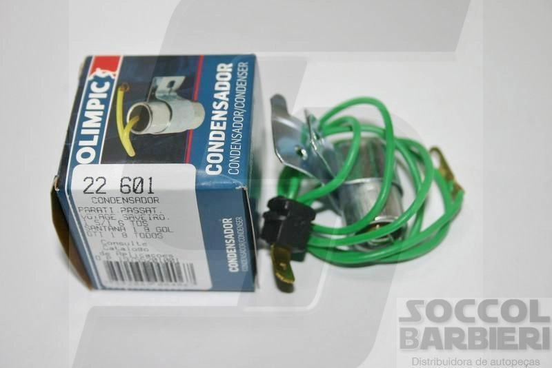 CONDENSADOR DISTRIBUIDOR VW PASSAT/VOYAGE/PARATI/SAVEIRO/SANTANA COM PLATINADO