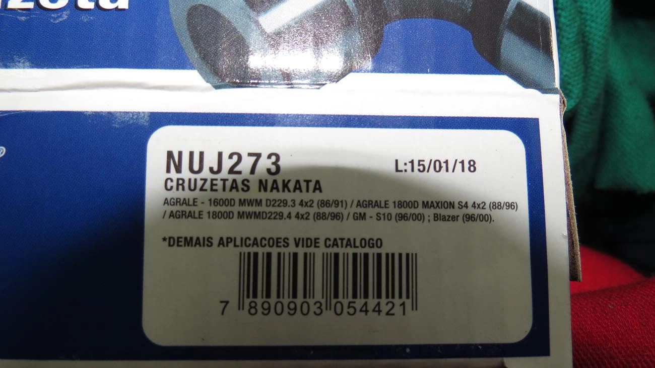 CRUZETA CARDAN FORD F-350/4000 /82 F-1000/D-20/S-10 - TOYOTA HILUX 06/ - NISSAN FRONTIER 06/ - 27X92