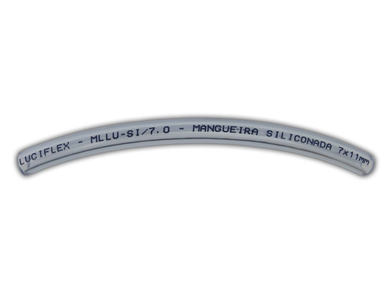 MANGUEIRA COMBUSTIVEL SILICONE TRANSPARENTE 7MM INTERNO/11MM EXTERNO ROLO 25M C/25 METROS