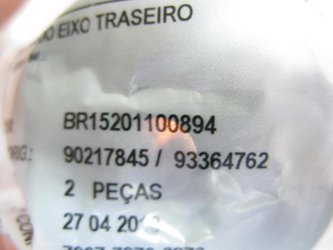 BUCHA EIXO SUSPENSÃO TRASEIRA TRASEIRO GM CORSA 94/01 CLASSIC 02/ CELTA 00/ PRISMA 06/12 TIGRA 98/