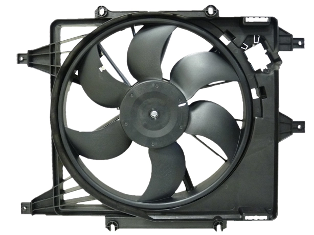 ELETROVENTILADOR RENAULT CLIO/KANGOO 96/ - LOGAN/SANDERO 07/ - SYMBOL 09/ - MEGANE/SCENIC 99/07 C/AC