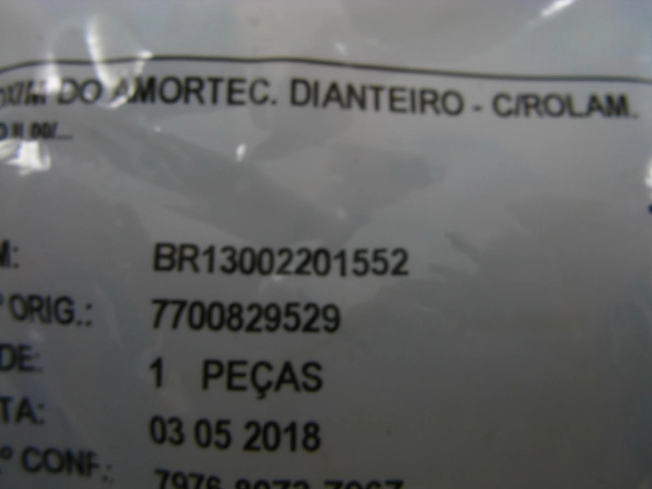 COXIM/SUPORTE AMORTECEDOR DIANTEIRO COM ROLAMENTO RENAULT CLIO 98/17 KANGOO 00/18 SYMBOL 09/13