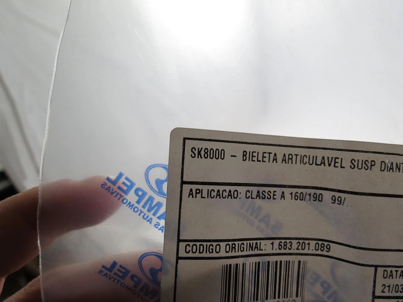 BIELETA DIANTEIRA LD/LE MB CLASSE A 160/190 1999/2006