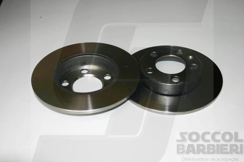 DISCO FREIO TRASEIRO SÓLIDO 232MM 5 FUROS VW GOLF 99/ NOVO POLO 02/ AUDI A3 TODOS SOLIDO