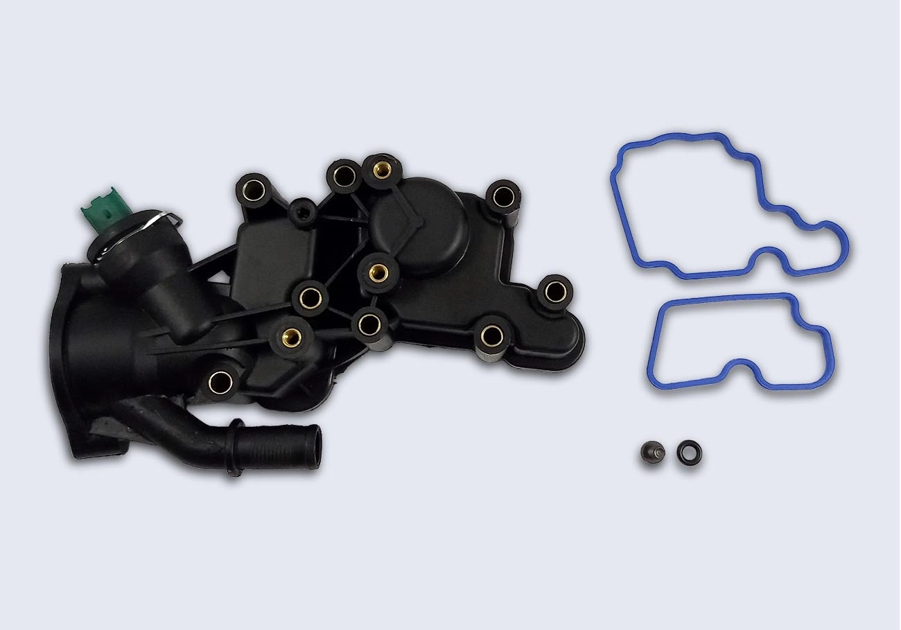 CARCAÇA PLÁSTICA VÁLVULA TERMOSTÁTICA CITROEN C3 1.4 - PEUGEOT 206/207 1.4 05/ - MOTOR TU3JP